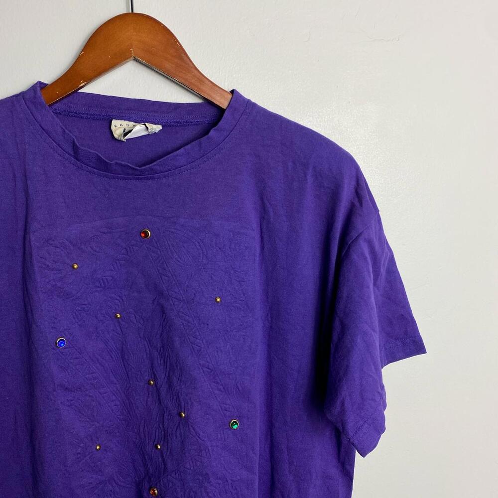 90s vintage purple T-shirt about a size XL
